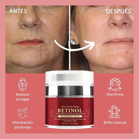 Crema con Retinol Antiarrugas y Reafirmante Hidratante