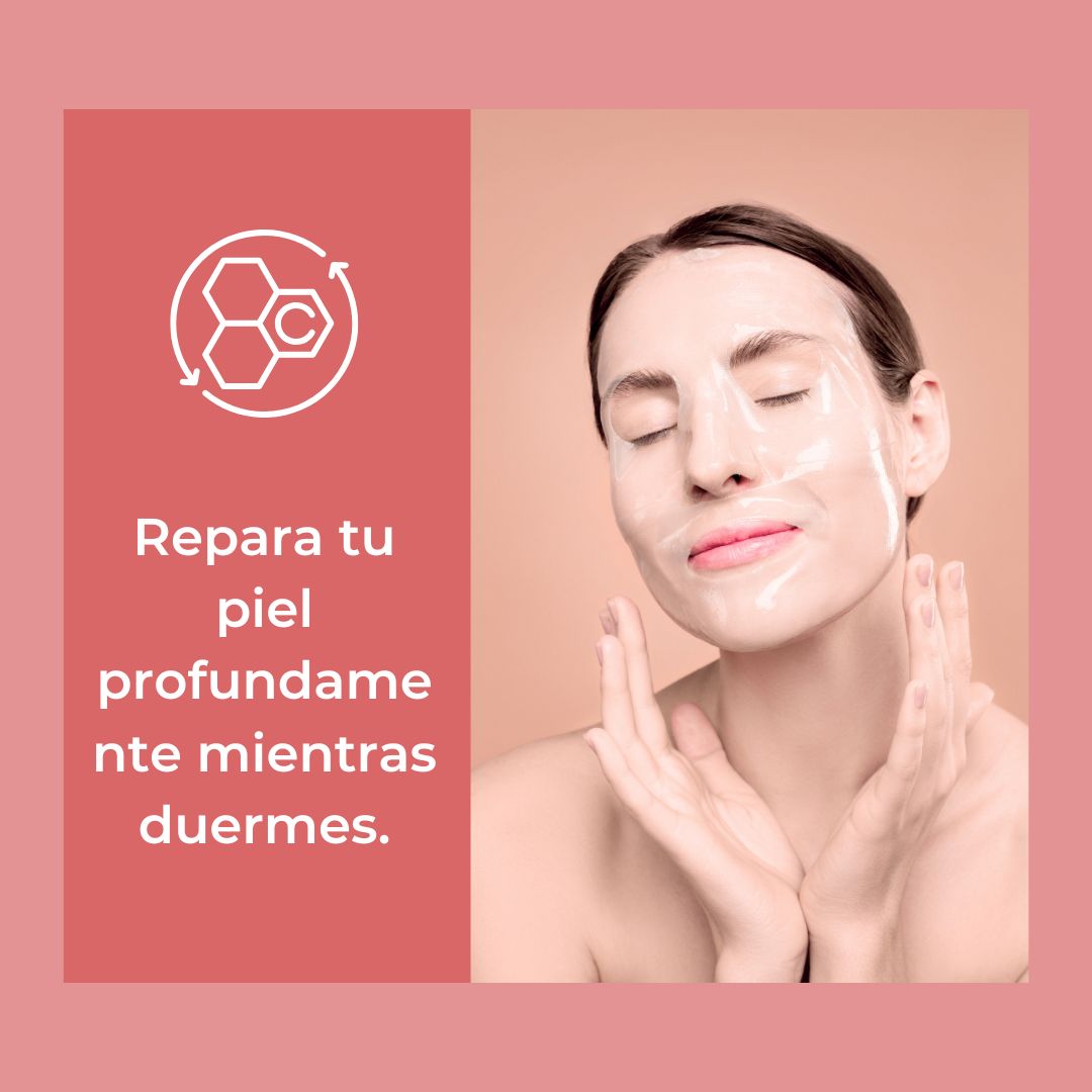 Mascarilla Facial Nocturna con Colágeno Hidratante