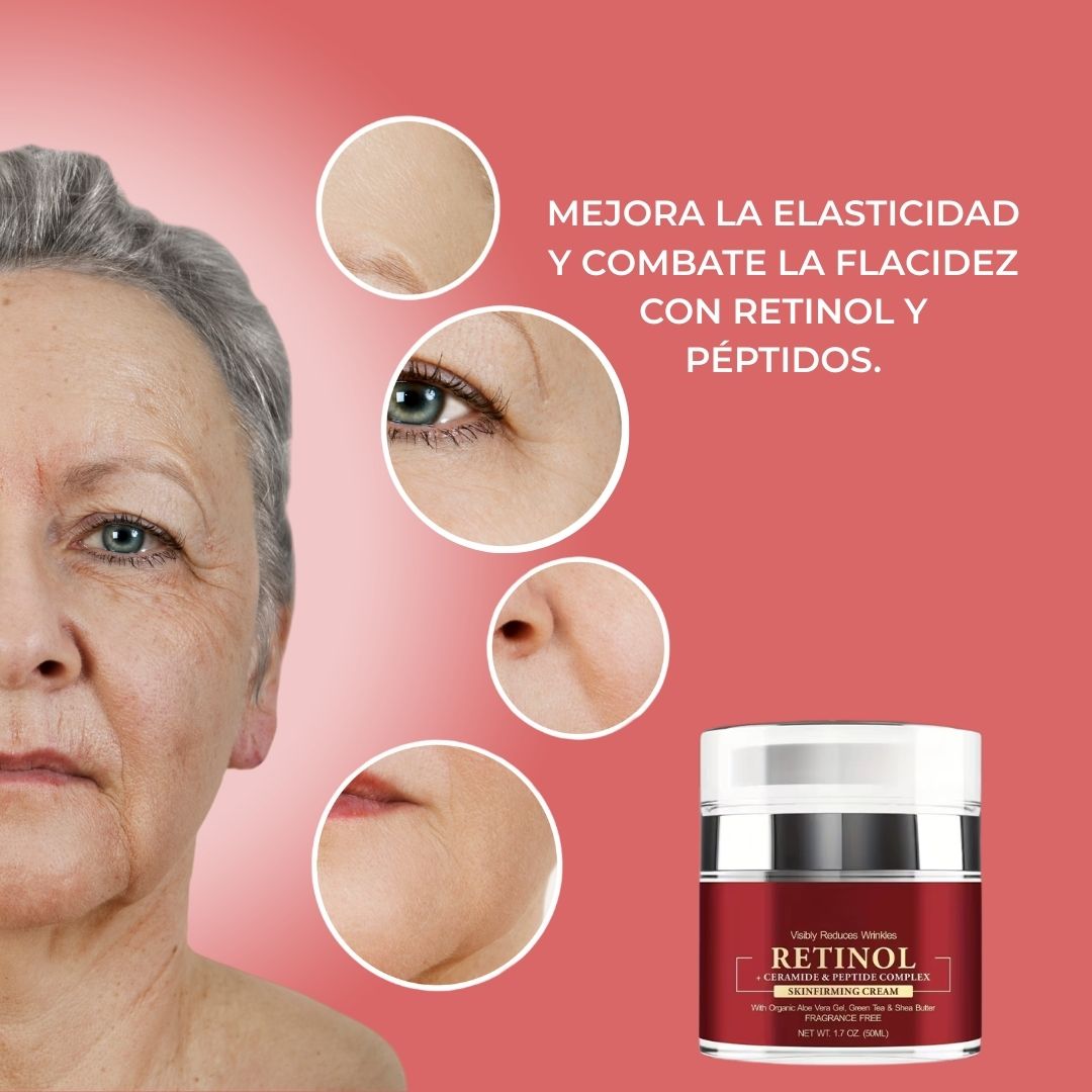 Crema con Retinol Antiarrugas y Reafirmante Hidratante