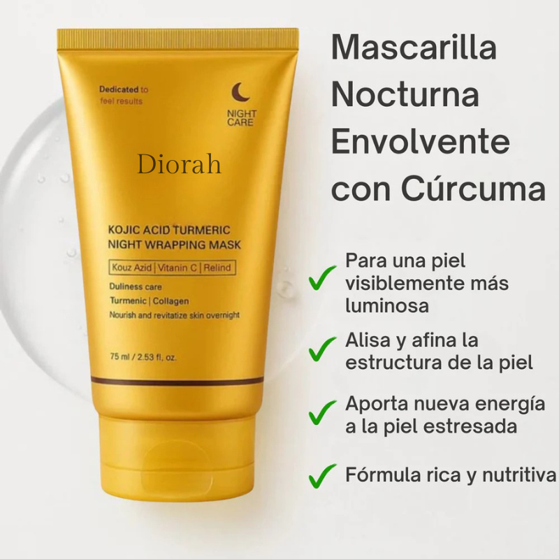 Mascarilla Coreana con Cúrcuma y Colágeno