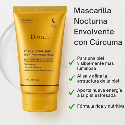 Mascarilla Coreana con Cúrcuma y Colágeno
